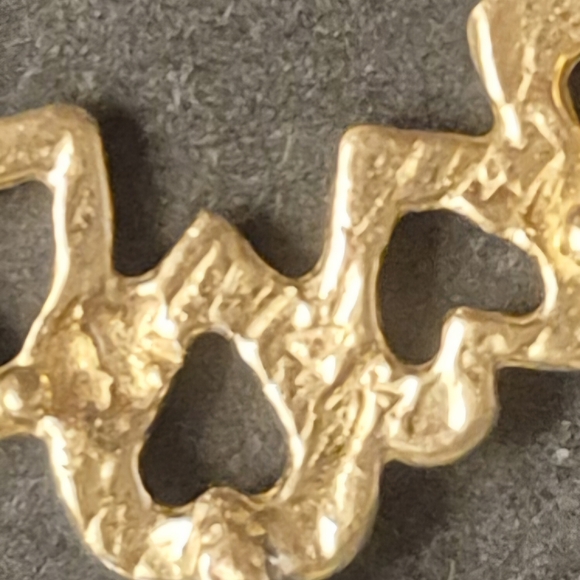 14 K Gold Marked Heart Charm Holder Pendant - Picture 5 of 5